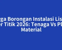 Harga Borongan Instalasi Listrik per Titik 2026: Tenaga Vs Plus Material