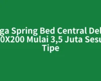 Harga Spring Bed Central Deluxe 160X200 Mulai 3,5 Juta Sesuai Tipe