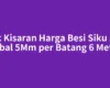 Cek Kisaran Harga Besi Siku 5X5 Tebal 5Mm per Batang 6 Meter