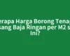 Berapa Harga Borong Tenaga Pasang Baja Ringan per M2 saat Ini?
