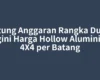 Hitung Anggaran Rangka Dulu, Segini Harga Hollow Aluminium 4X4 per Batang