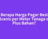 Berapa Harga Pagar Besi Galvanis per Meter Tenaga dan Plus Bahan?