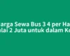 Harga Sewa Bus 3 4 per Hari Mulai 2 Juta untuk dalam Kota