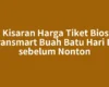Cek Kisaran Harga Tiket Bioskop Transmart Buah Batu Hari Ini sebelum Nonton