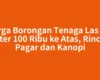 Harga Borongan Tenaga Las per Meter 100 Ribu ke Atas, Rincian Pagar dan Kanopi
