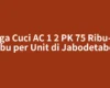 Harga Cuci AC 1 2 PK 75 Ribu-150 Ribu per Unit di Jabodetabek