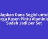 Siapkan Dana Segini untuk Harga Kusen Pintu Aluminium Sudah Jadi per Set